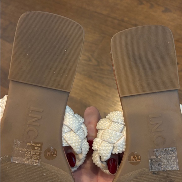 INC White Braided Sandals - Picture 4 of 4